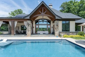 Living Stone Design+Build Pool and Back Door