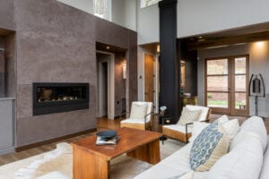 Living Stone Design+Build Hawks Nest Fireplace Wall