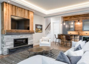 Living Stone Design+Build Bronder Living Room & Bar