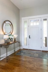 Vanity in foyer