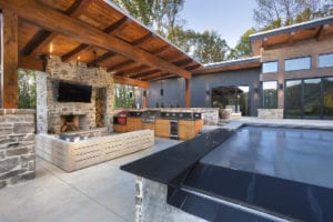 The Watkins Residence outside living room