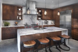 The Watkins Residence kitchen island